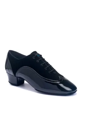 IDS - Jones - Black Nubuck / Patent - 1.5" heel
