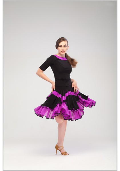 Girls Latin Skirt 02- DanceWearChanpions Girls Latin Skirt 02