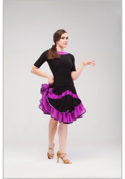 Girls Latin Skirt 02- DanceWearChanpions Girls Latin Skirt 02