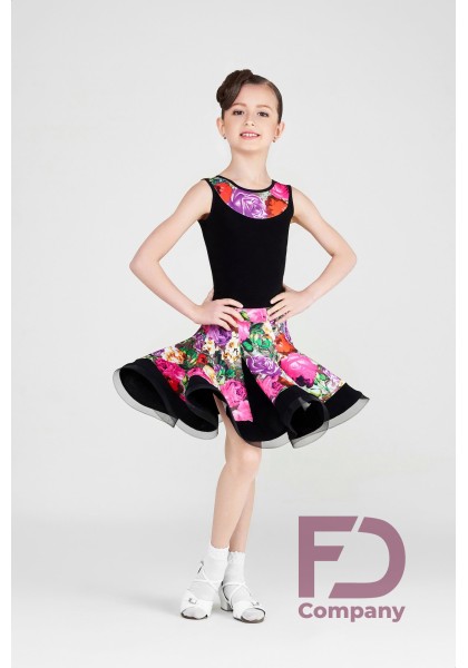 Girls Latin Skirt 13- DanceWearChanpions Girls Latin Skirt 13