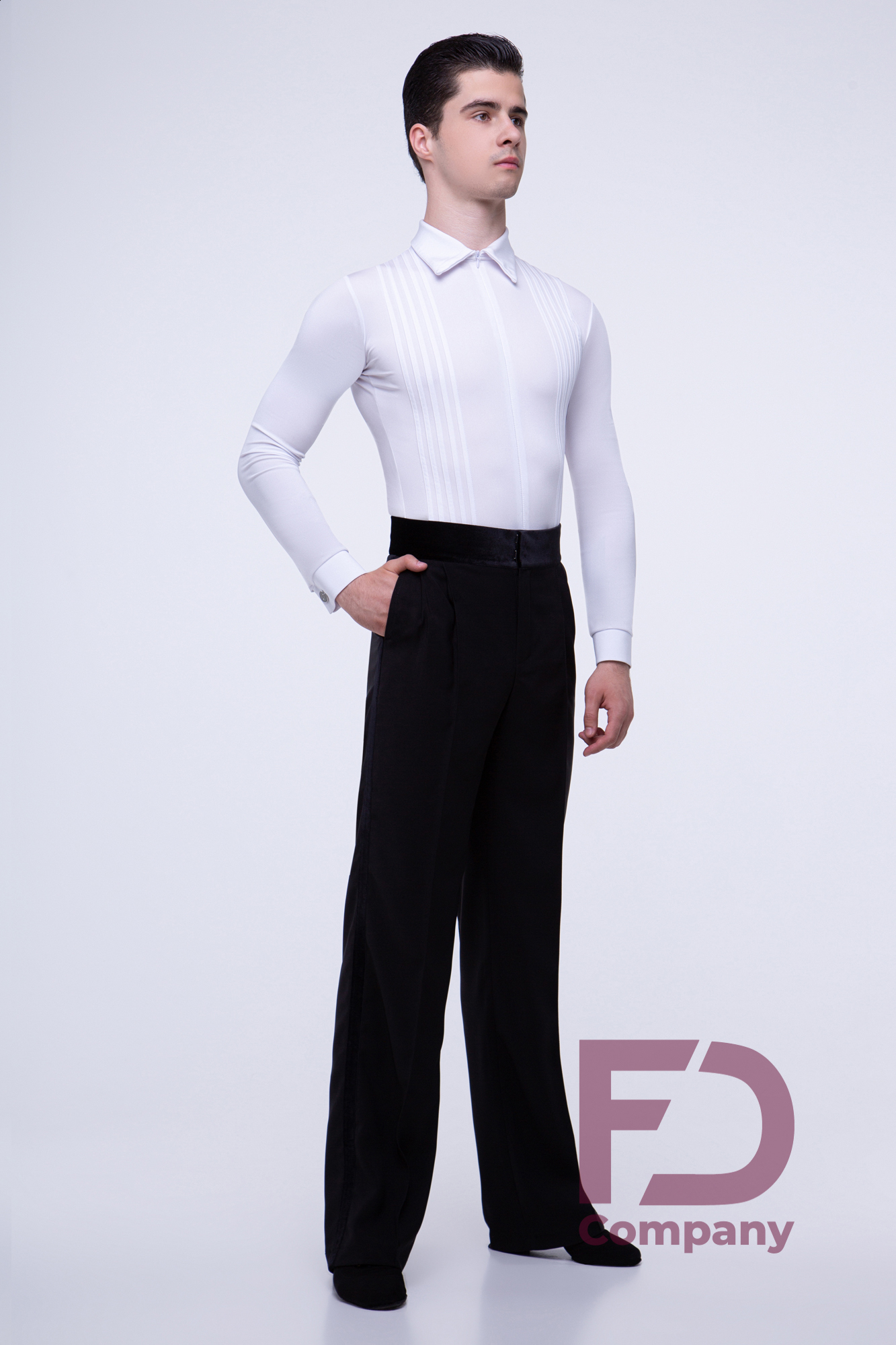 FD-Company Men's High-Waisted Ballroom Dance Trousers in Toronto Dance Store